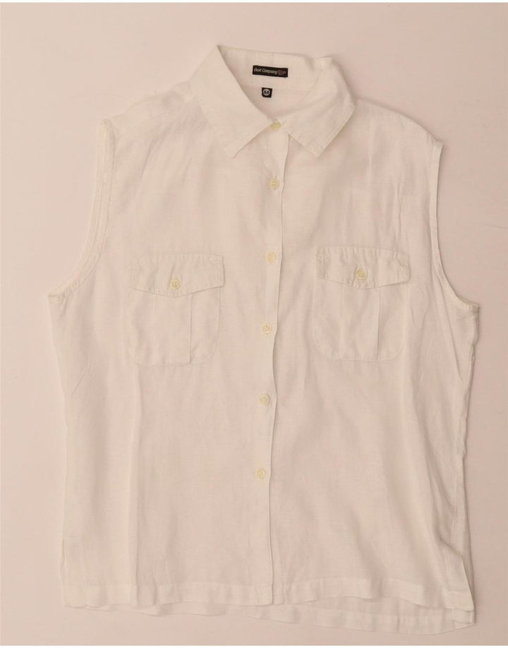 Blusa feminina sem mangas Best Company IT 44 médio branco