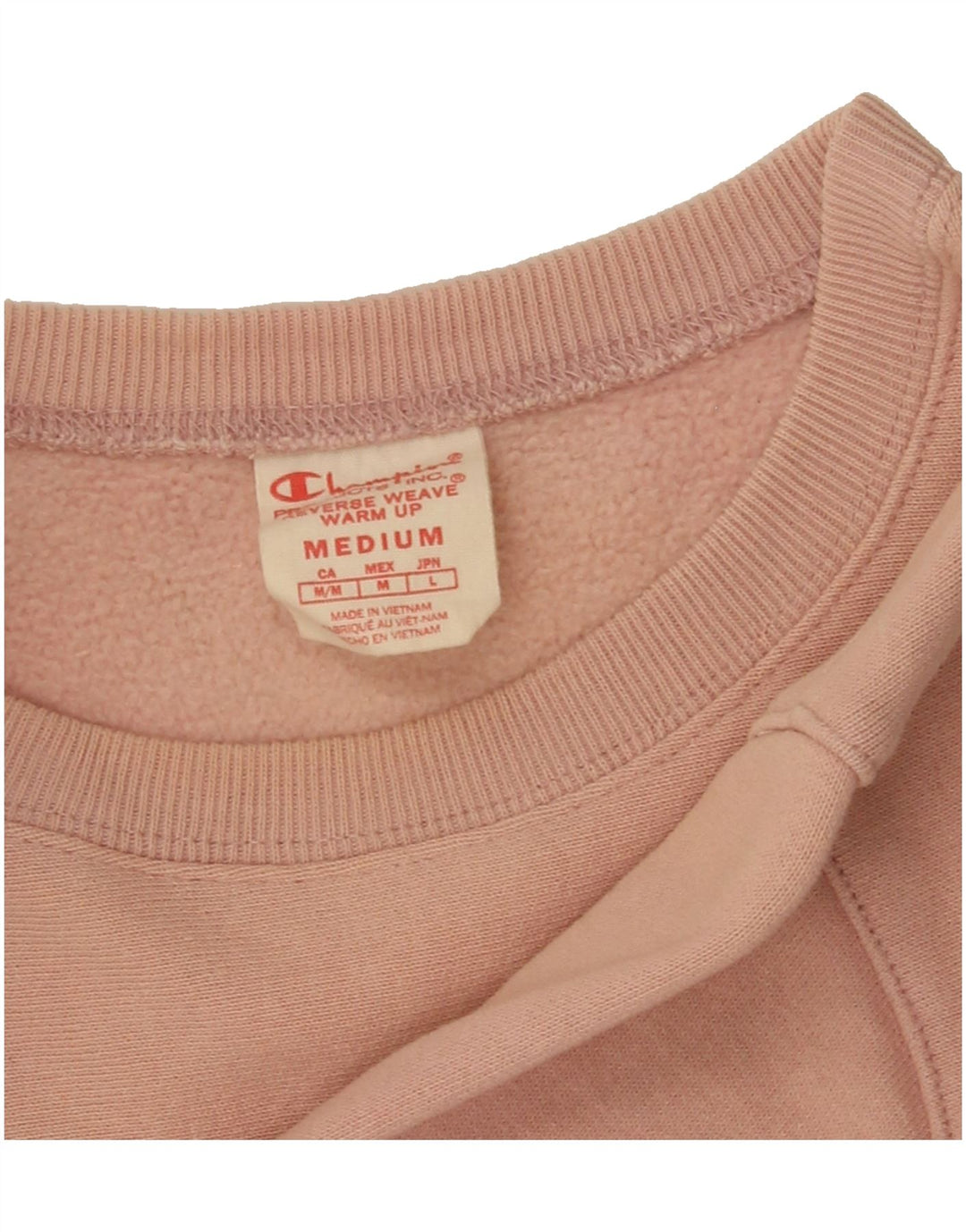 CHAMPION Womens Sweatshirt Jumper UK 14 Medium Pink Vintage Champion and Second-Hand Champion from Messina Hembry 