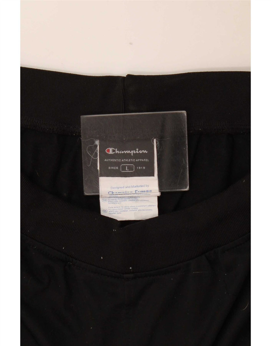 Calça de treino feminina Champion UK 16 grande poliéster preto