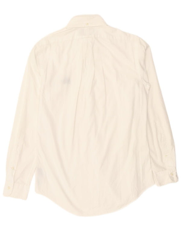 Polo Ralph Lauren Mens Custom Fit Camisa Pequena Algodão Branco