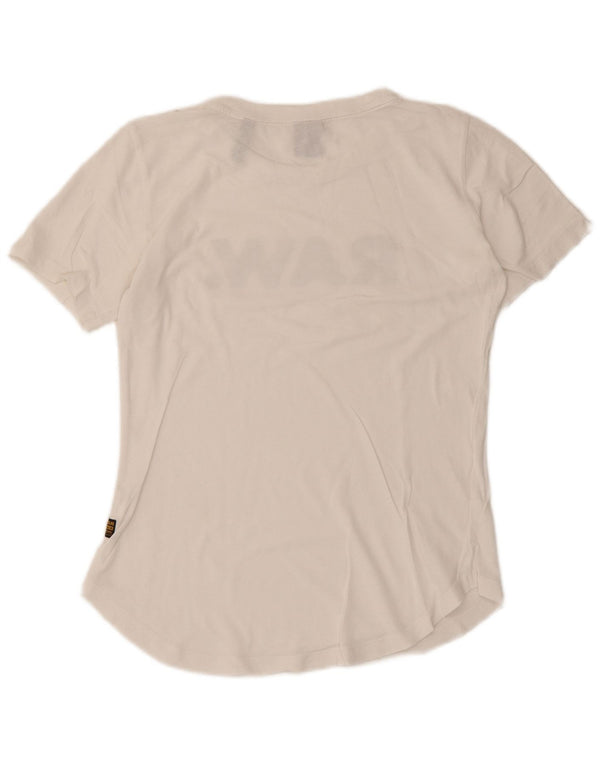 Camiseta feminina gráfica G-Star UK 6 XS branca