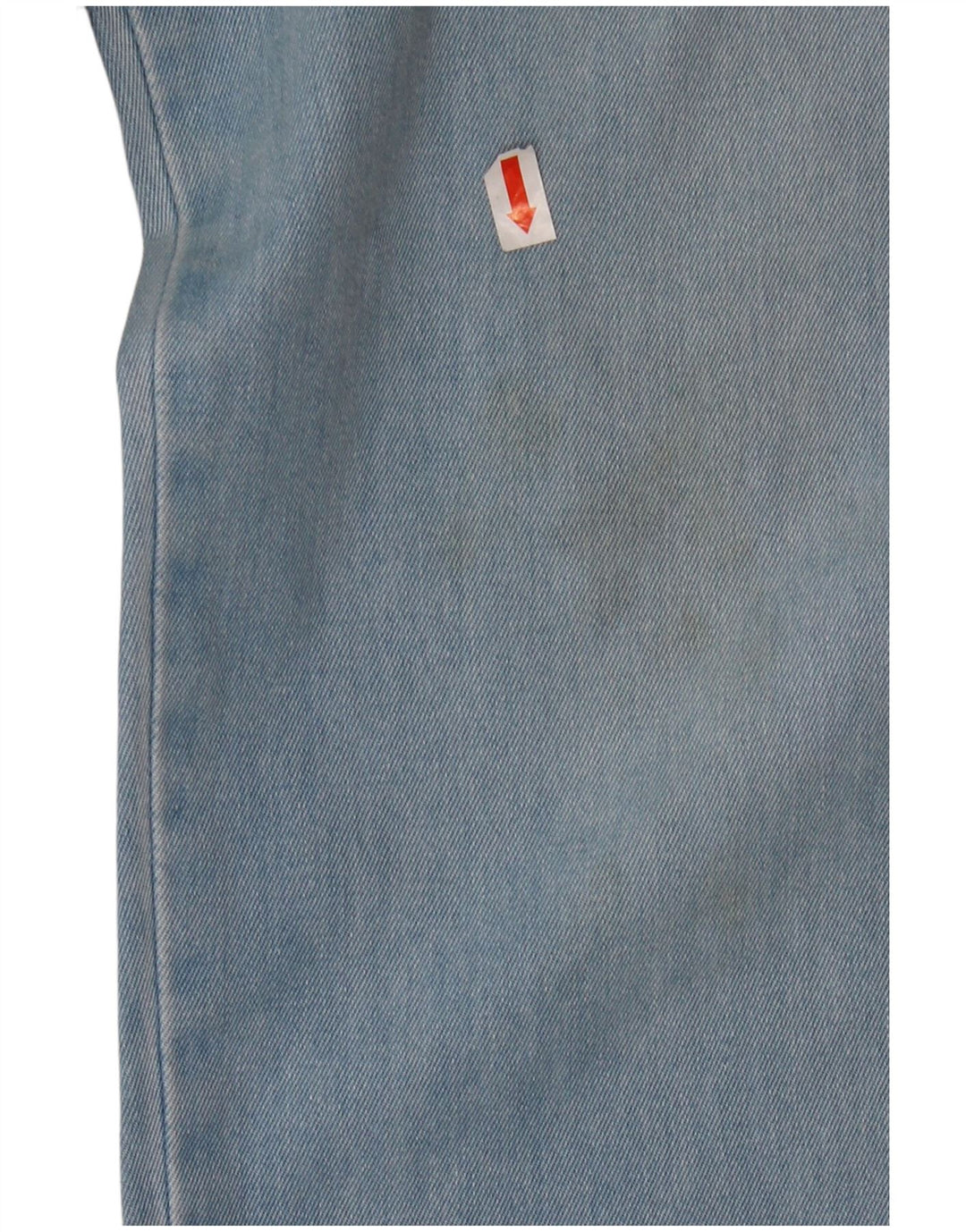 Calça jeans feminina de cintura alta MOSCHINO W33 L27 algodão azul