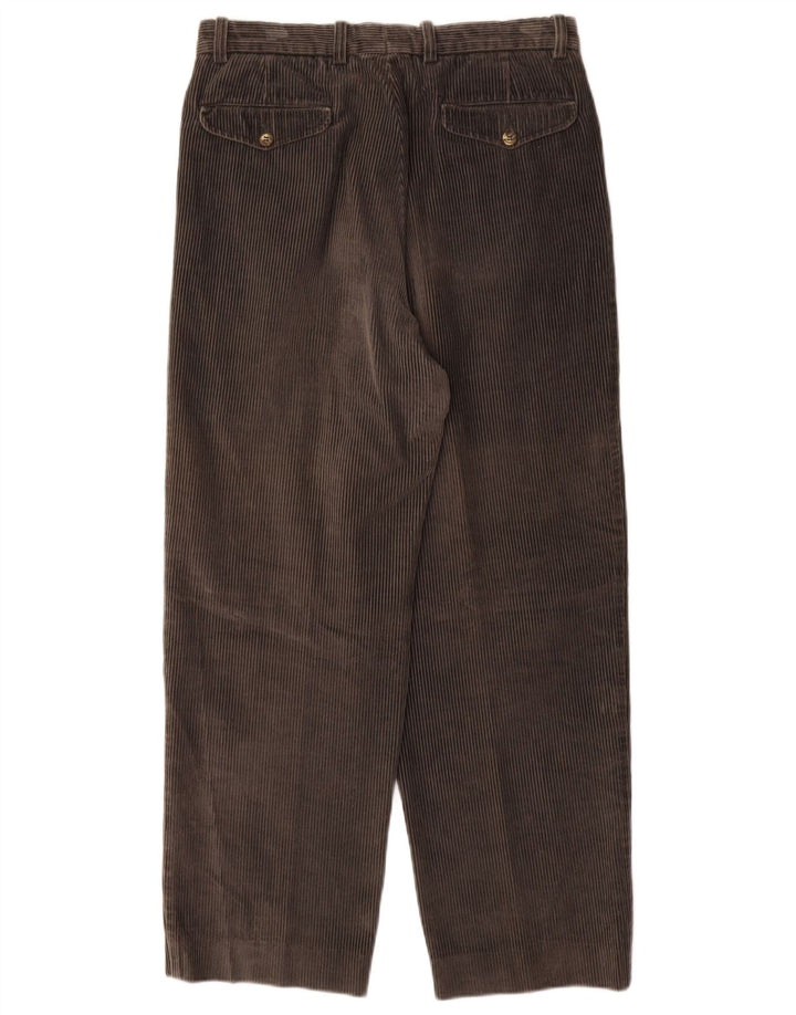 Calça masculina BELFE de veludo cotelê com ajuste solto IT46 pequena W30 L28 cinza