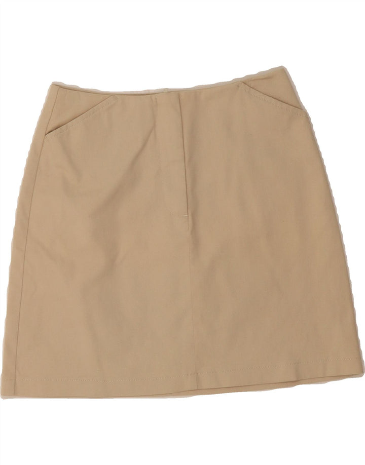 BENETTON Womens Mini Skirt IT 38 XS W24  Beige Cotton Vintage Benetton and Second-Hand Benetton from Messina Hembry 