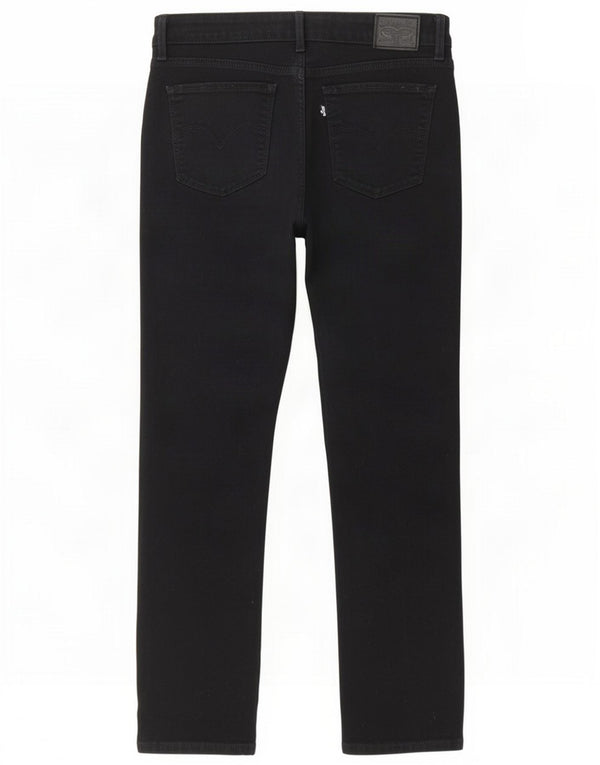 Levi's Womens 712 Slim Jeans W29 L27 Algodão Preto