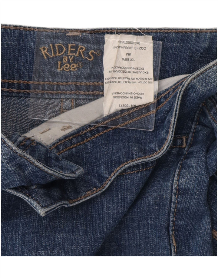 LEE Womens Riders Capri Jeans US 8 Médio W32 L20 Azul Algodão