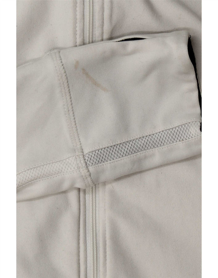 Nike Womens Dri Fit Tracksuit Top Jacket UK 14/16 Grande Branco