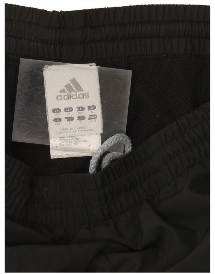 Calça de treino masculina Adidas grande poliéster preto