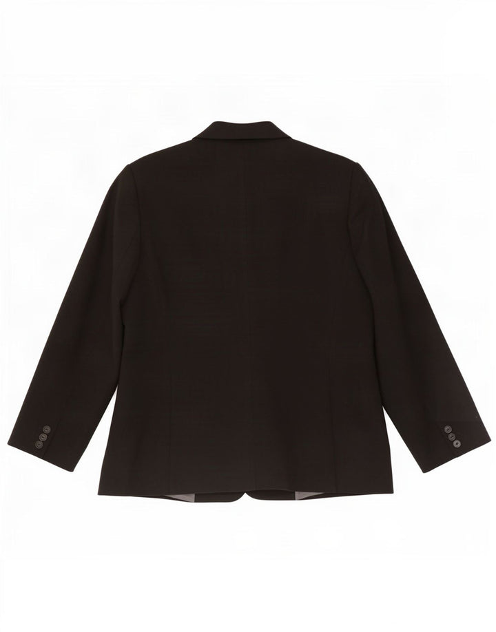 Jaqueta blazer feminina Zara com 4 botões EU 46 2XL poliéster preto