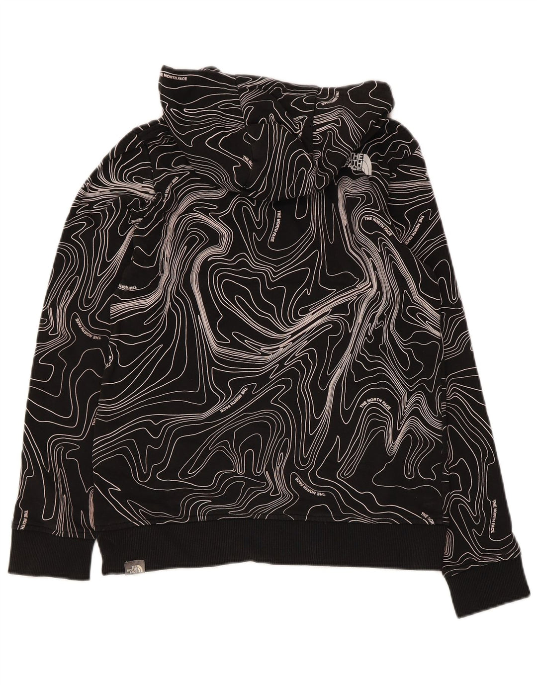 Suéter com capuz The North Face Boys Abstract Pattern 11-12 anos grande preto