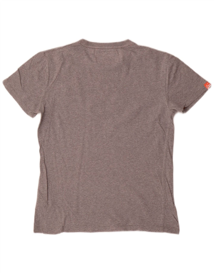 Camiseta masculina Superdry top pequeno cinza