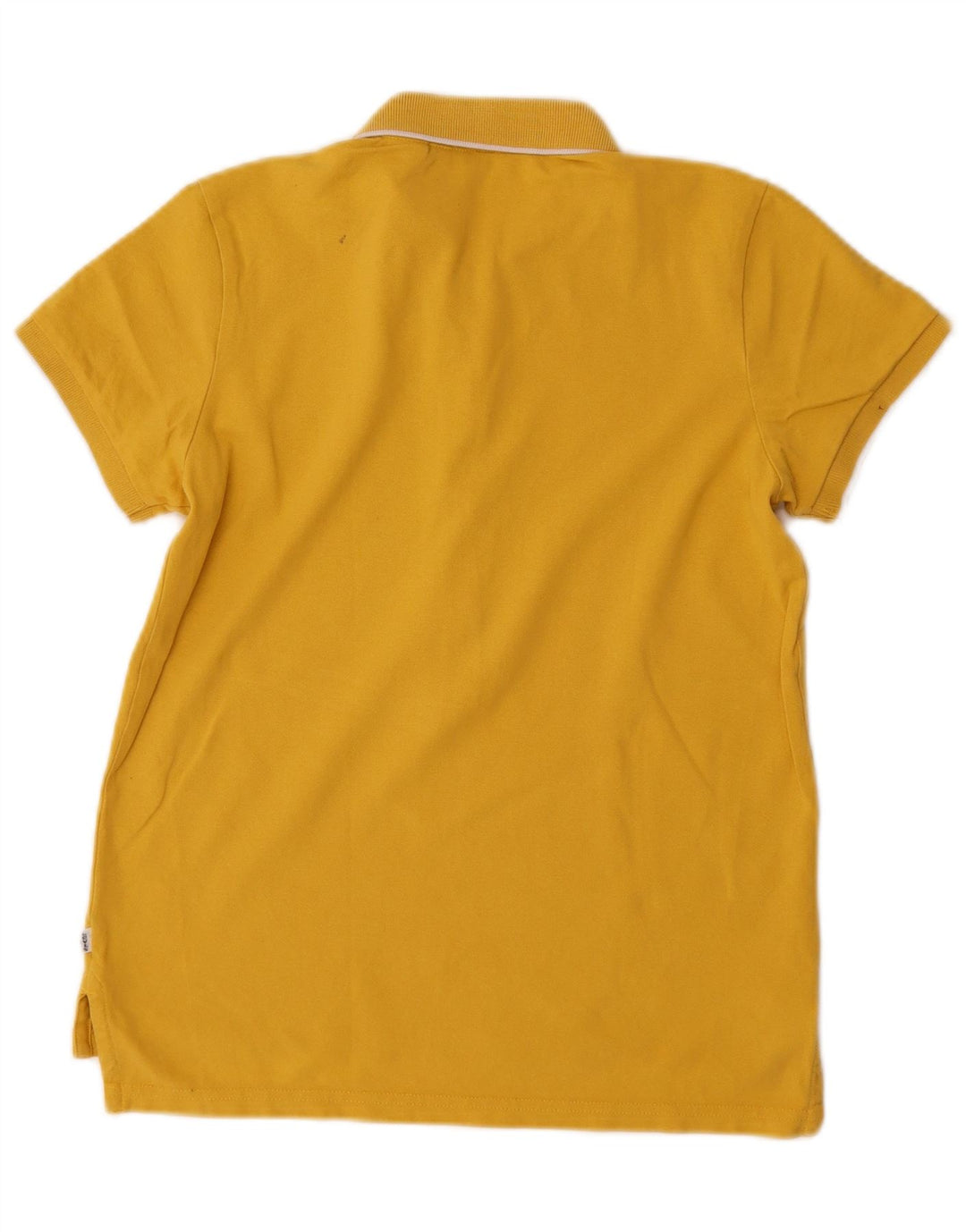 Camisa pólo feminina LEVI'S pequena de algodão amarelo