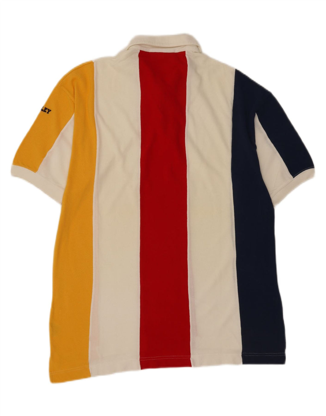 Camisa polo masculina Sisley grande algodão listrado multicolorido