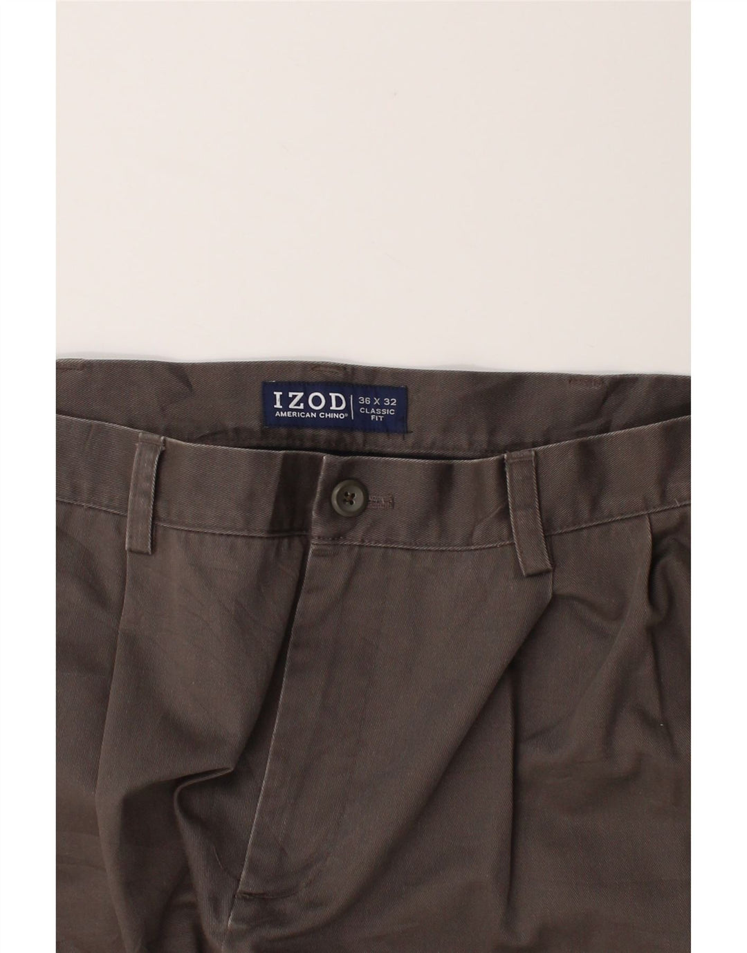 IZOD Mens Classic Fit Pegged Chino Trousers W36 L32 Grey Cotton Vintage Izod and Second-Hand Izod from Messina Hembry 