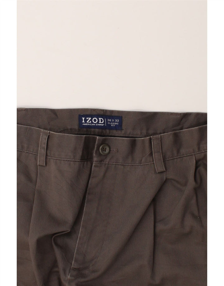 IZOD Mens Classic Fit Pegged Chino Trousers W36 L32 Grey Cotton Vintage Izod and Second-Hand Izod from Messina Hembry 