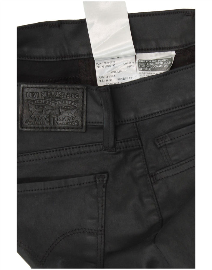 Calça skinny casual feminina Levi's W26 L30 preta