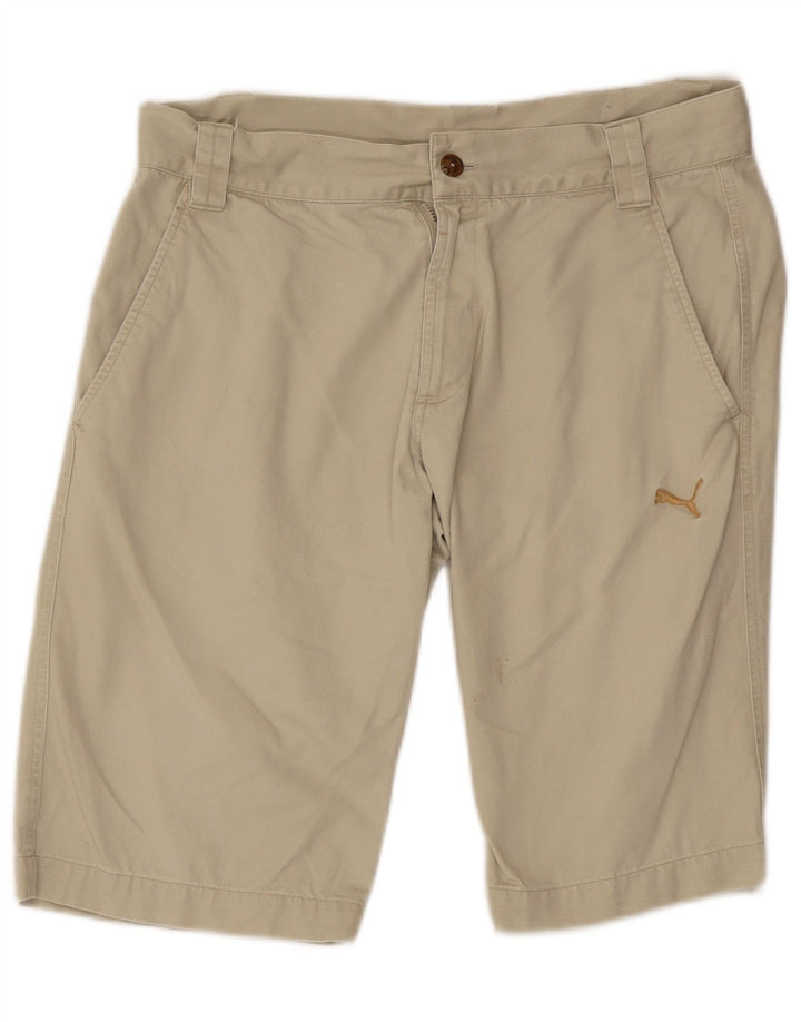 PUMA Mens Chino Shorts Médio W32 Algodão Bege