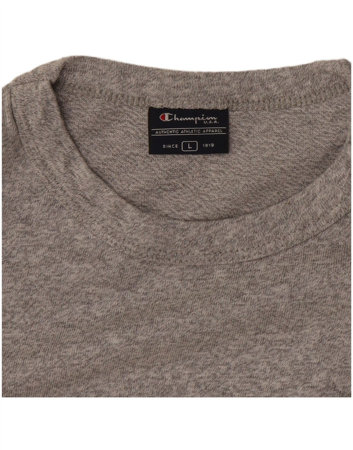Camiseta masculina Champion grande cinza