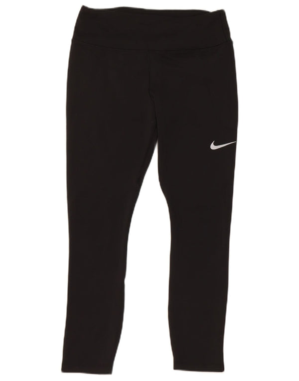 Leggings Nike Dri Fit Crop Femininas UK 10 Pequenas Poliéster Preto