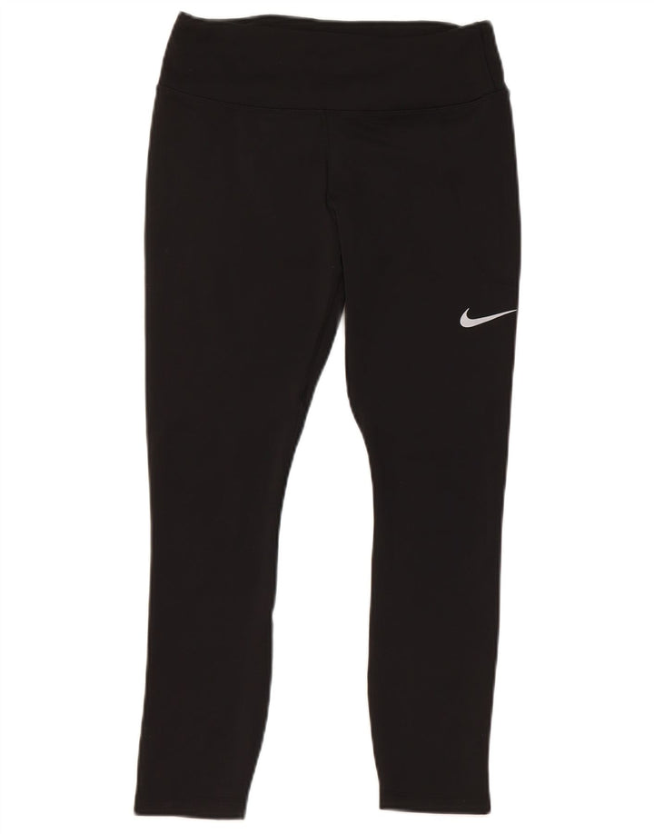 Leggings Nike Dri Fit Crop Femininas UK 10 Pequenas Poliéster Preto