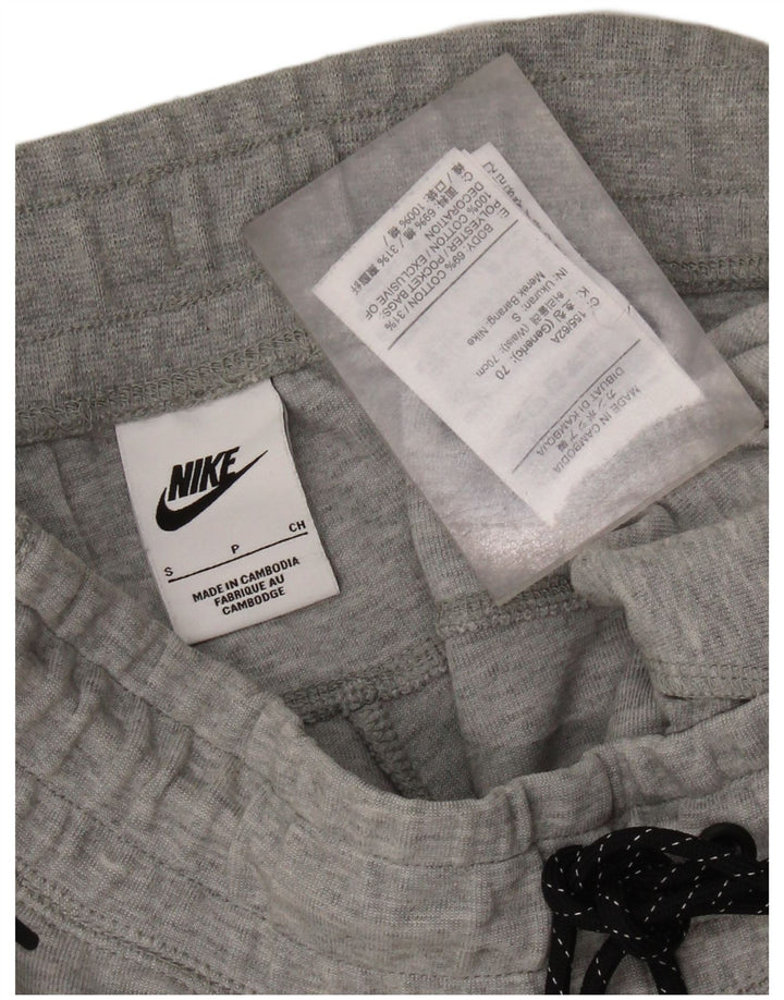 Calça de treino masculina NIKE Joggers pequeno cinza algodão