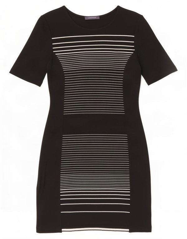 Vestido bainha feminino Marks & Spencer Reino Unido 14 listrado preto médio