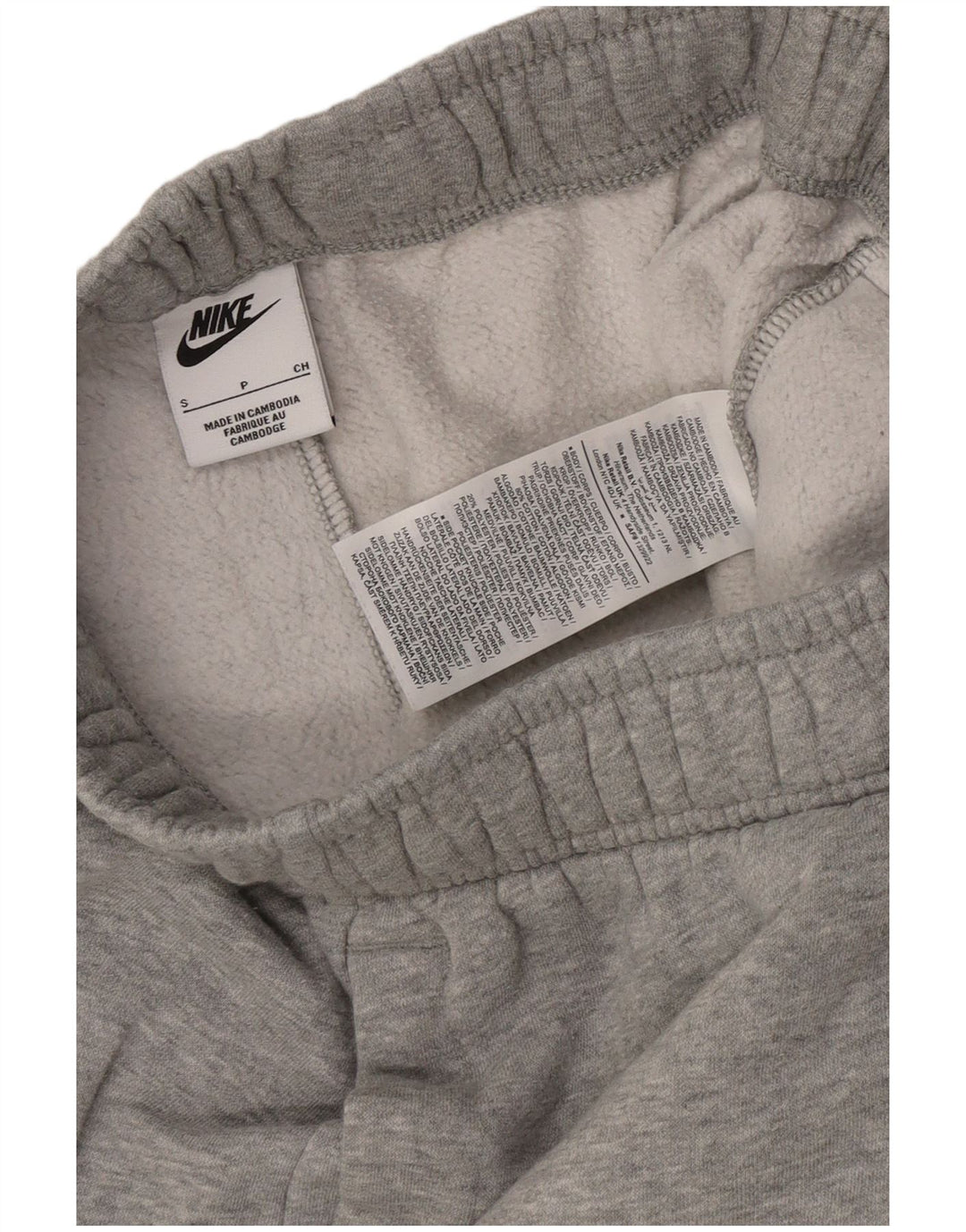 Calça esportiva masculina Nike Cargo Joggers pequeno cinza colorblock algodão
