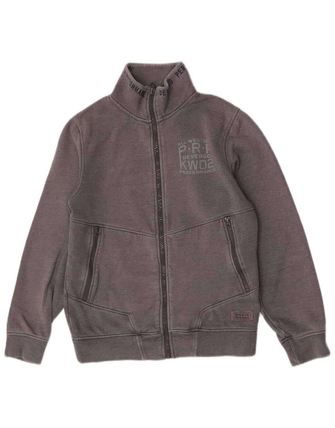 Jaqueta masculina vintage de algodão cinza médio