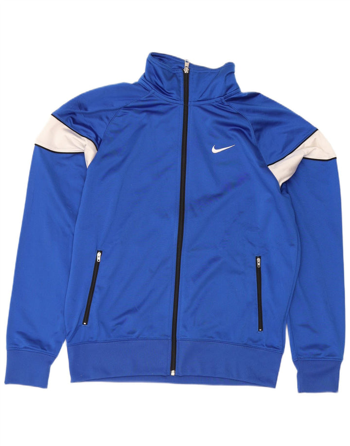 Nike Mens Tracksuit Top Jacket Médio Azul Colorblock Poliéster