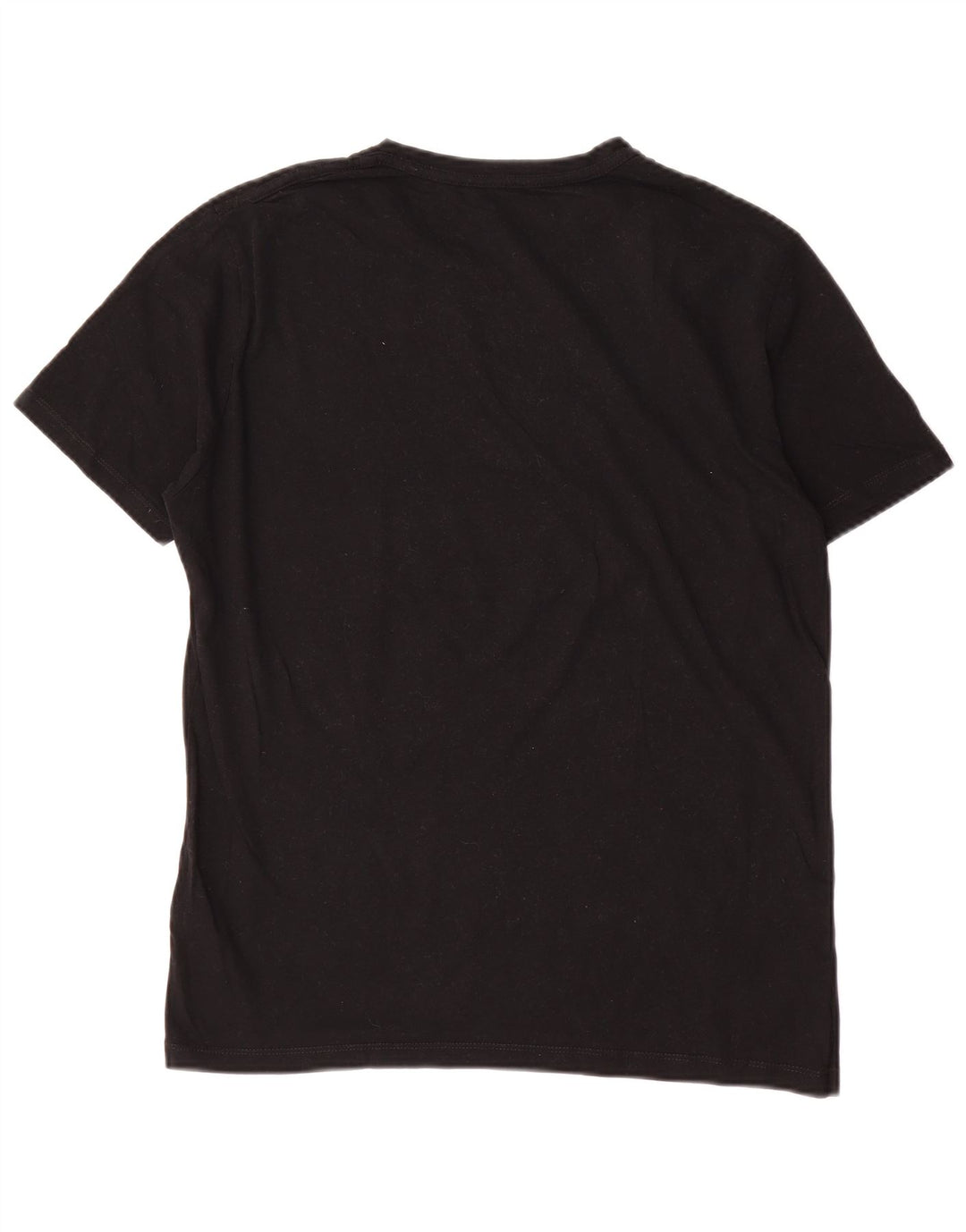 All Saints Mens T-Shirt Top Medium Black Cotton