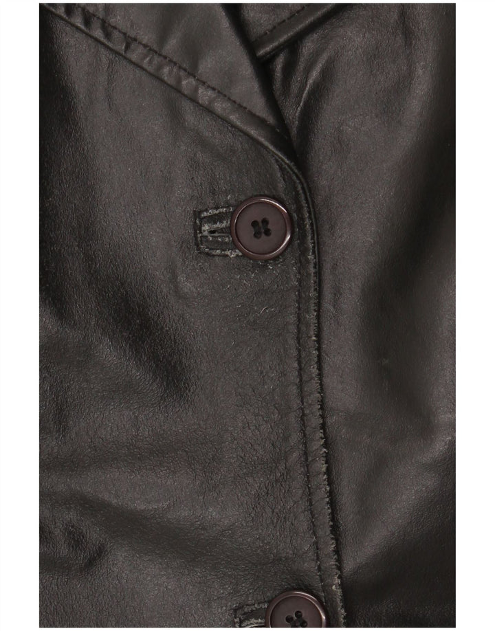 Jaqueta de couro feminina K'S IT 48 XL preta