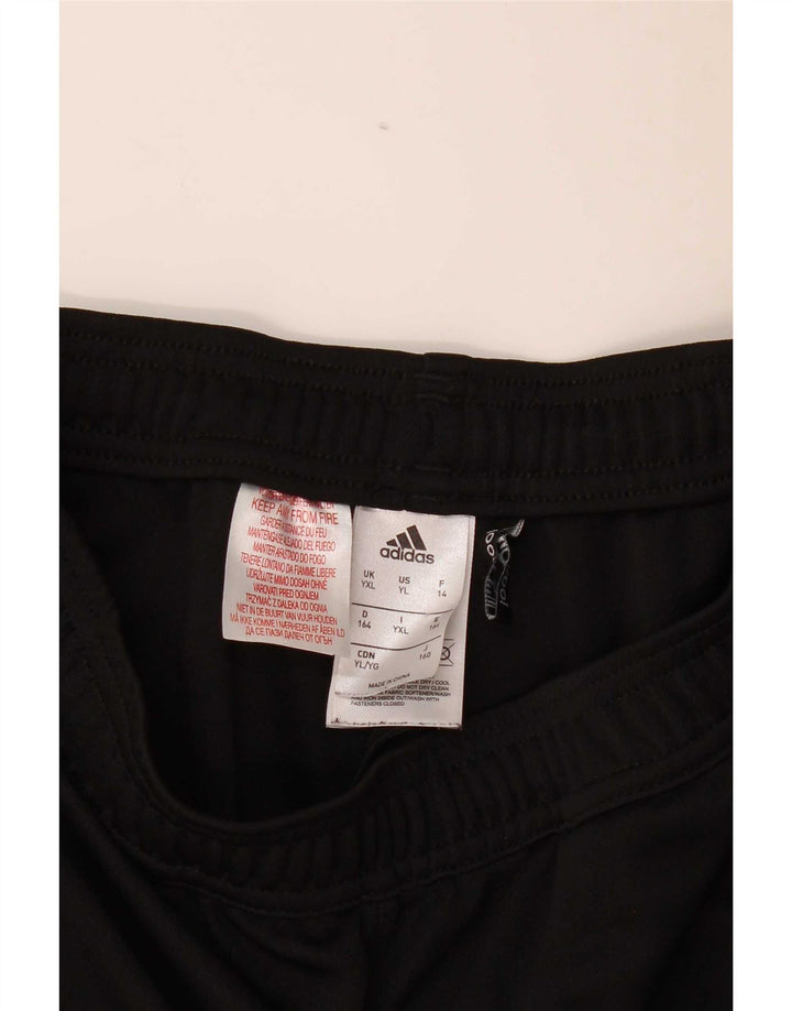 Calças de treino Adidas Boys Climacool 13-14 anos XL preto poliéster