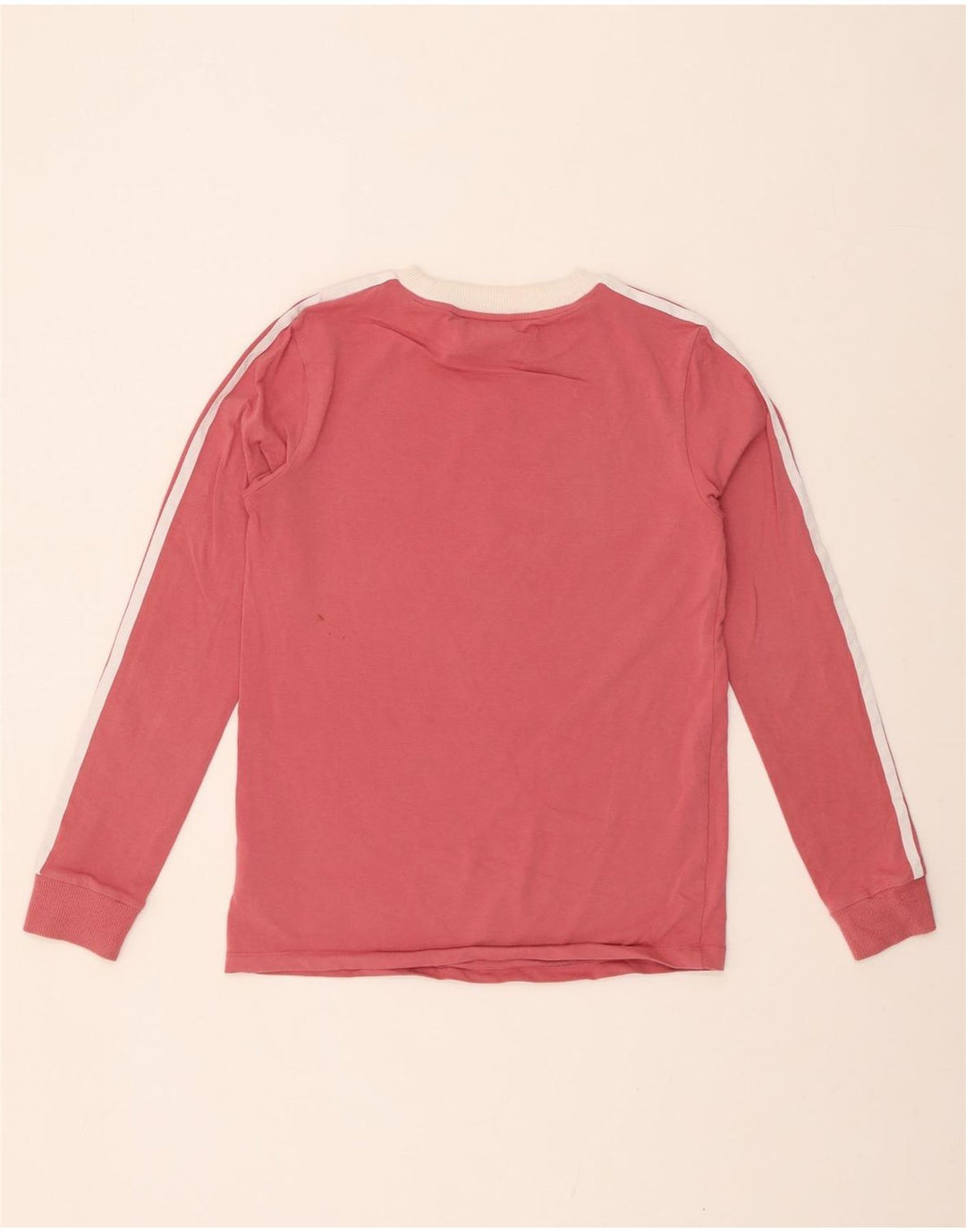 ADIDAS Womens Top Manga Longa UK 8 Pequeno Algodão Rosa