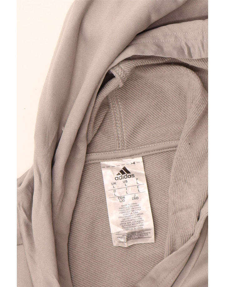 Adidas Mens Tracksuit Top Jacket Grande Cinza Poliéster