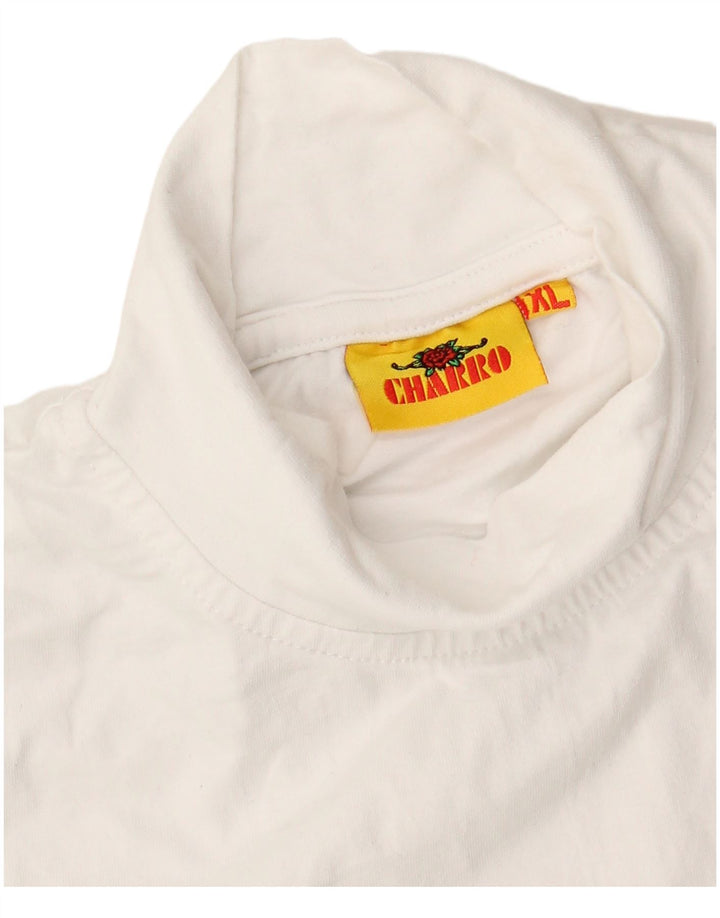 Top colete feminino CHARRO UK 18 XL algodão branco