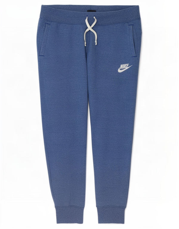 Calça de treino masculina Nike joggers grande algodão azul