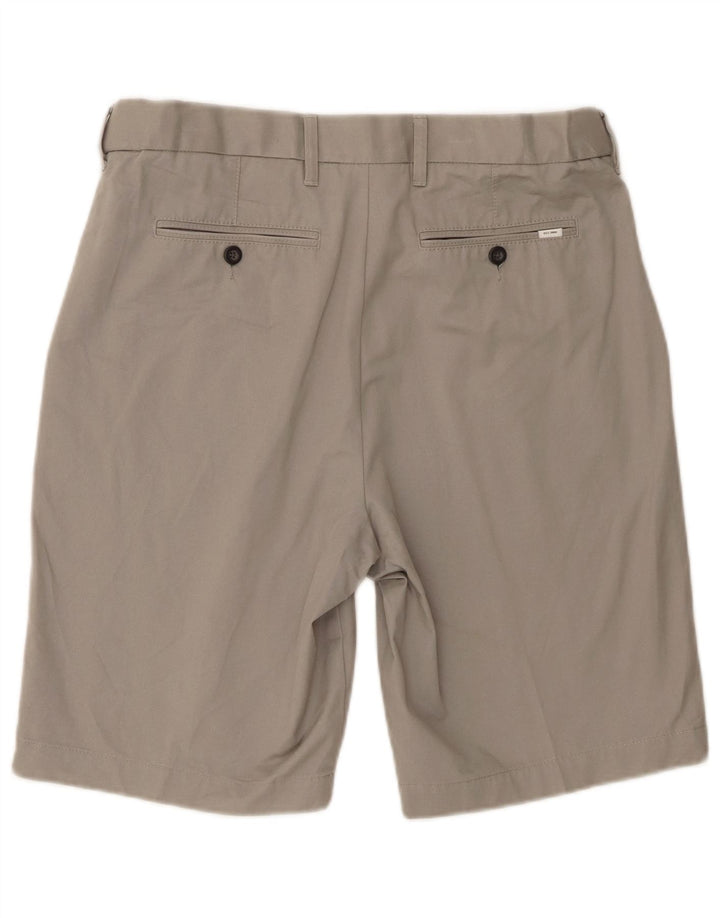 Shorts chino masculino Marks & Spencer W34 grande algodão cinza