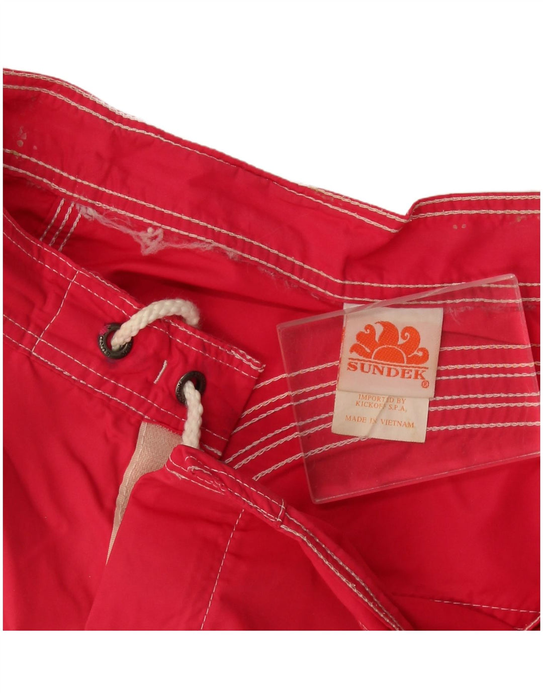Shorts de natação masculino Sundek médio vermelho nylon