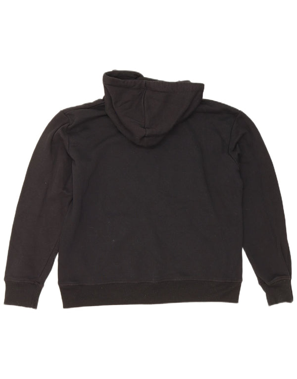 Suéter com capuz gráfico feminino da Umbro UK 14 algodão preto médio