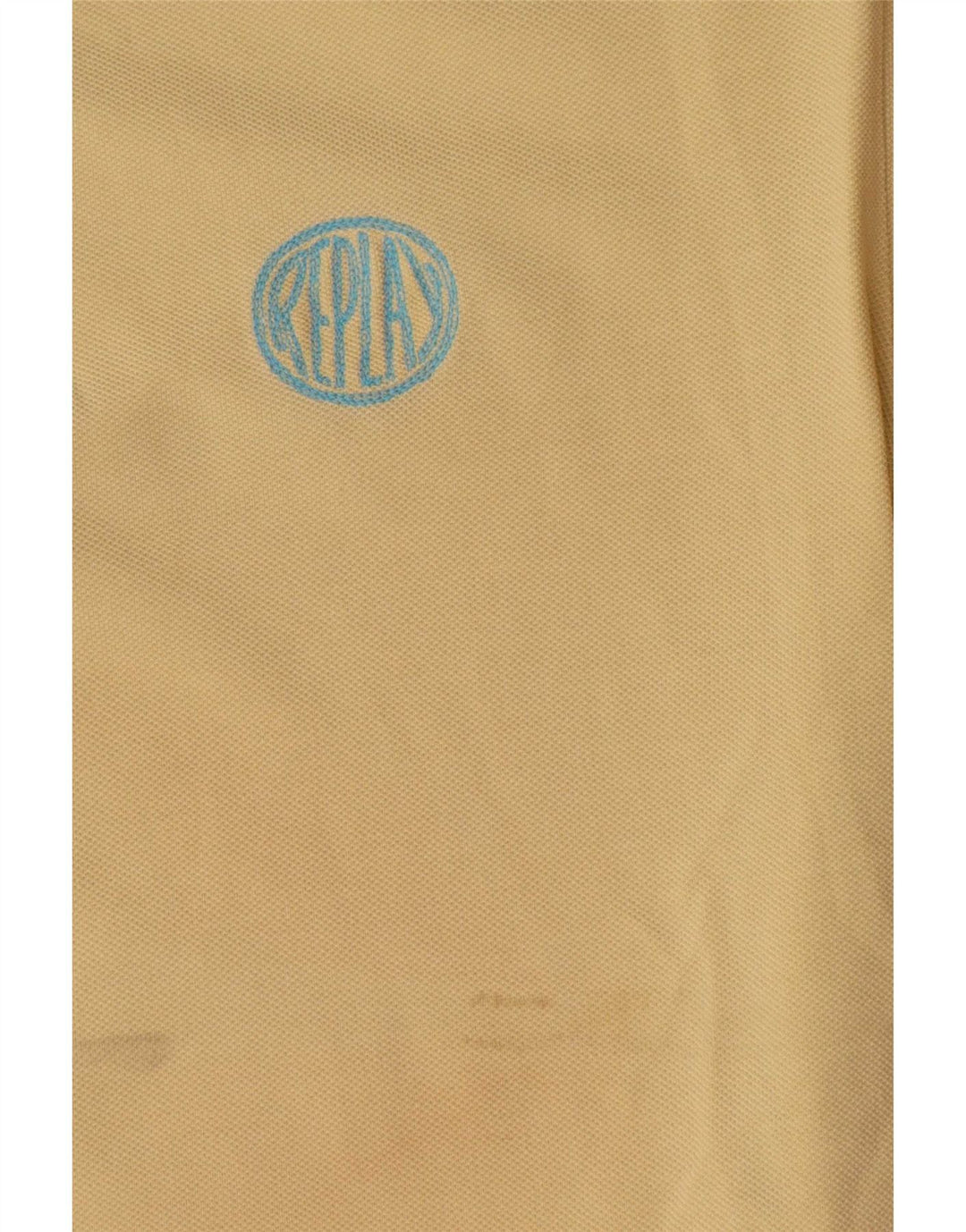 Camisa polo masculina Replay grande algodão amarelo