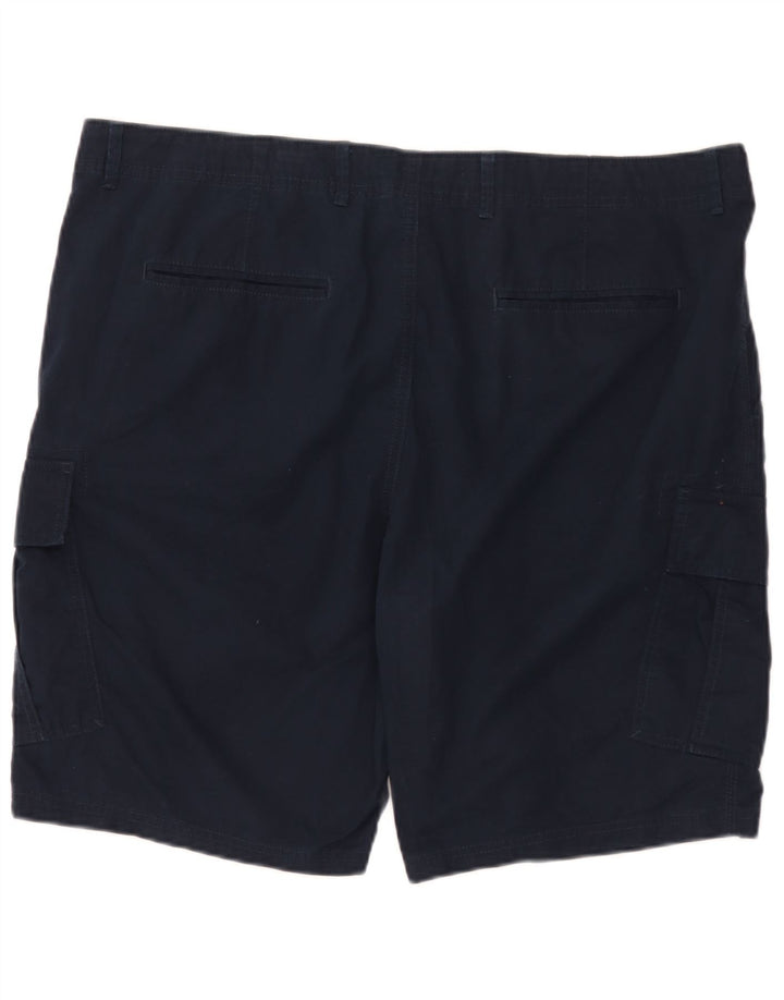 Shorts cargo masculino Marks & Spencer W44 2XL algodão azul marinho