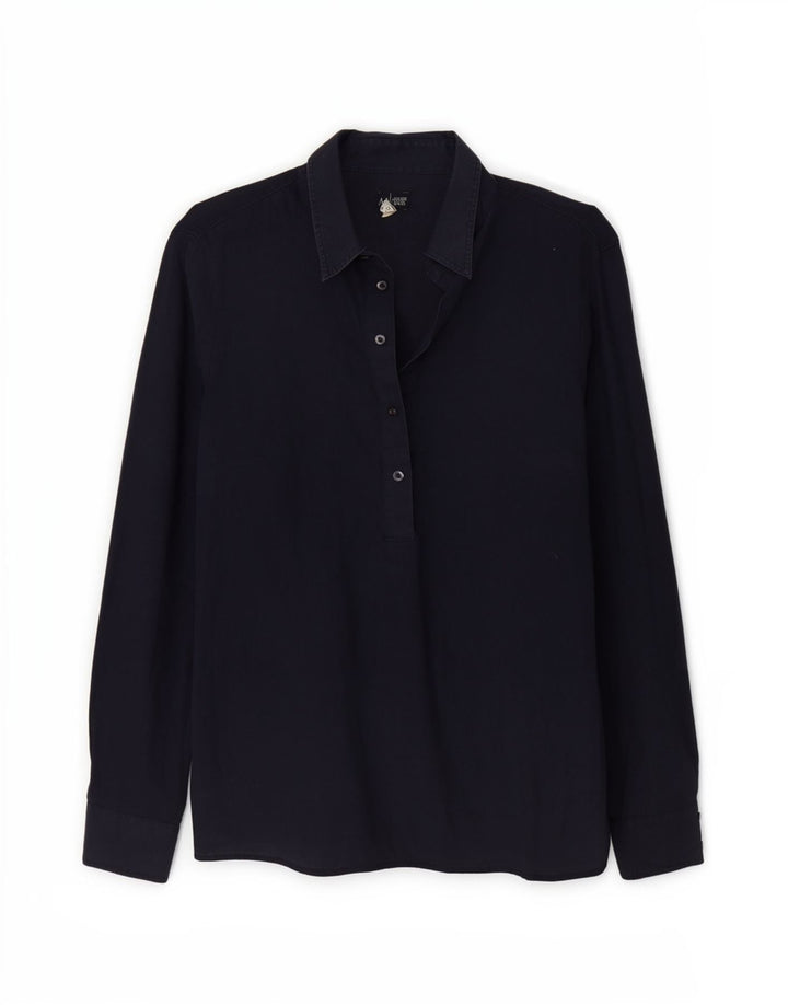 Pulôver feminino Armani Jeans IT 42 linho azul marinho médio