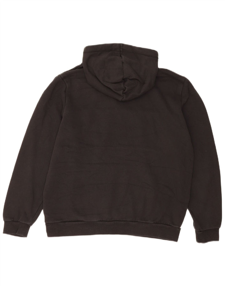 Suéter com capuz gráfico masculino Puma grande preto colorblock poliéster