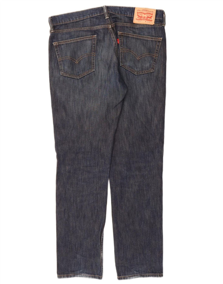 Levi's Masculino 511 Slim Jeans W34 L32 Azul Marinho Algodão