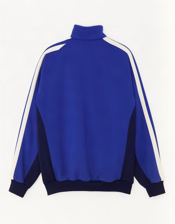 Adidas Mens Tracksuit Top Jacket UK 42/44 Grande Azul Colorblock Poliéster