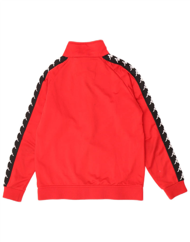 Jaqueta Kappa Boys Graphic Tracksuit 11-12 Anos Vermelho Colorblock