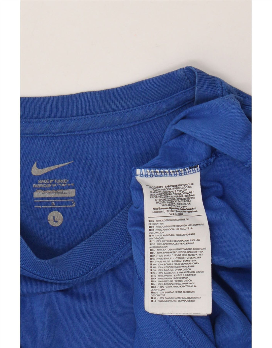 Camiseta Nike Masculina HELLAS VERONA Top Grande Algodão Azul