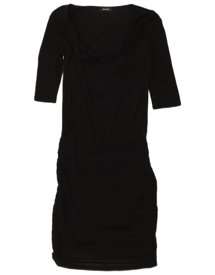 Max & Co. Vestido feminino manga 3/4 Reino Unido 8 pequeno preto