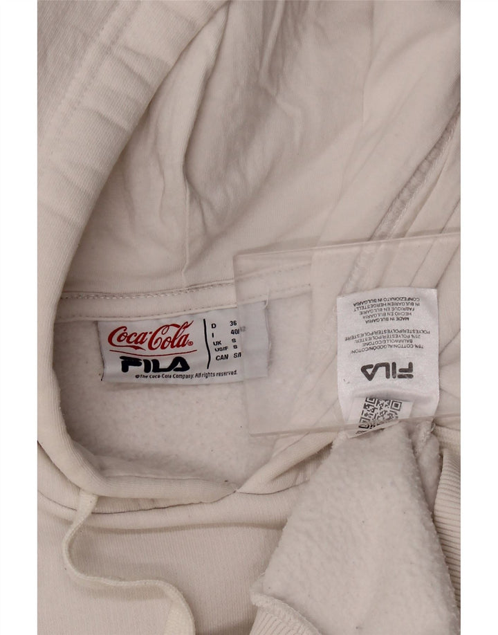 Fila Mens Coca-Cola Graphic Hoodie Jumper Pequeno Branco