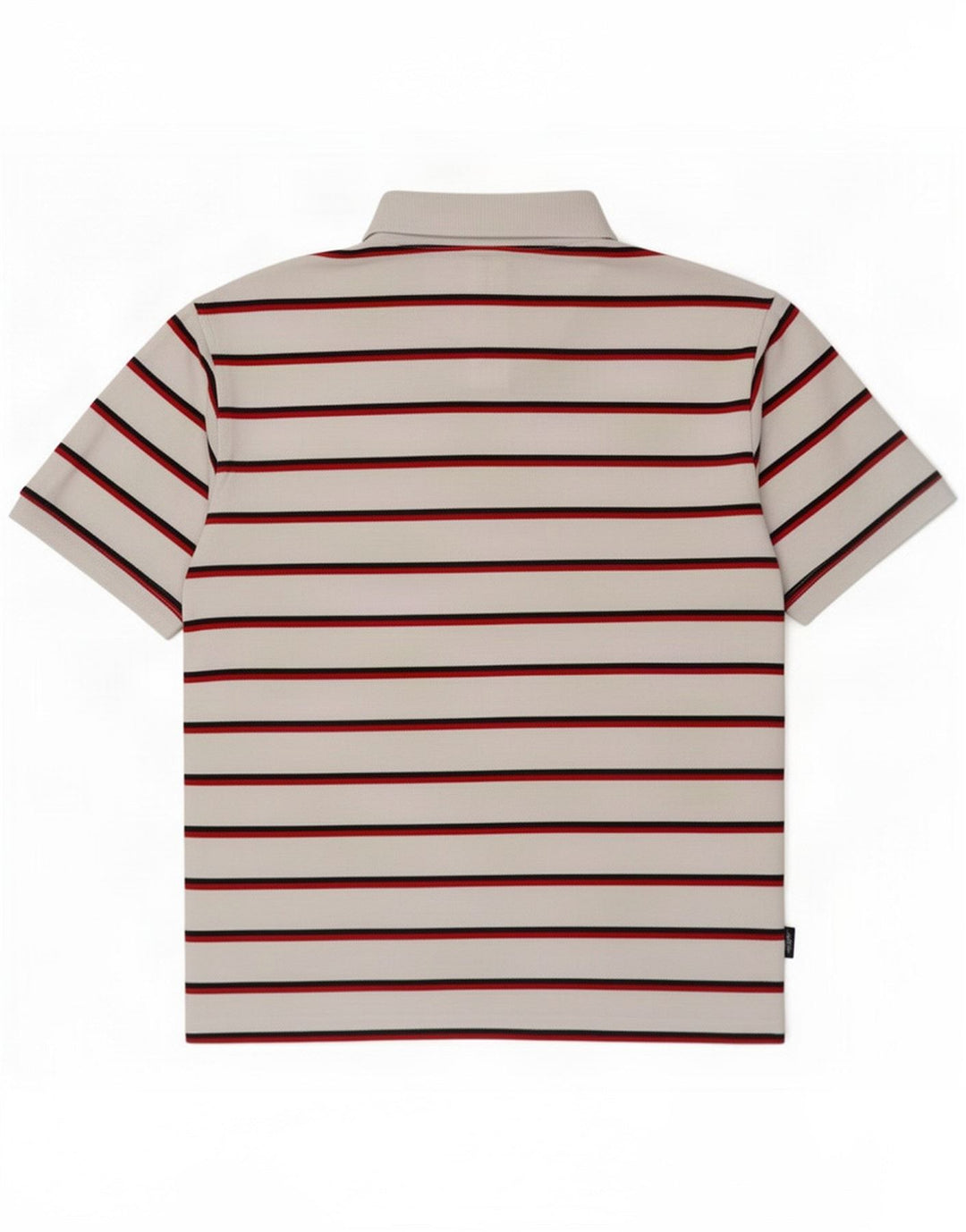 Camisa polo masculina Umbro grande poliéster listrado branco